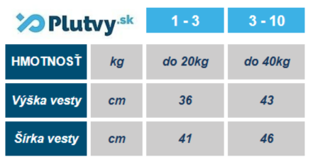 Detská vesta na plávanie Mad Wave Swim Vest veľkosti